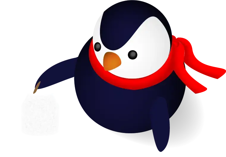 Un pingouin qui façon du verre (ou de la glace) pour créer des objets