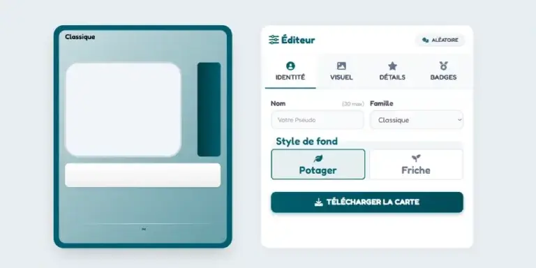 Generateur de carte personnalisee